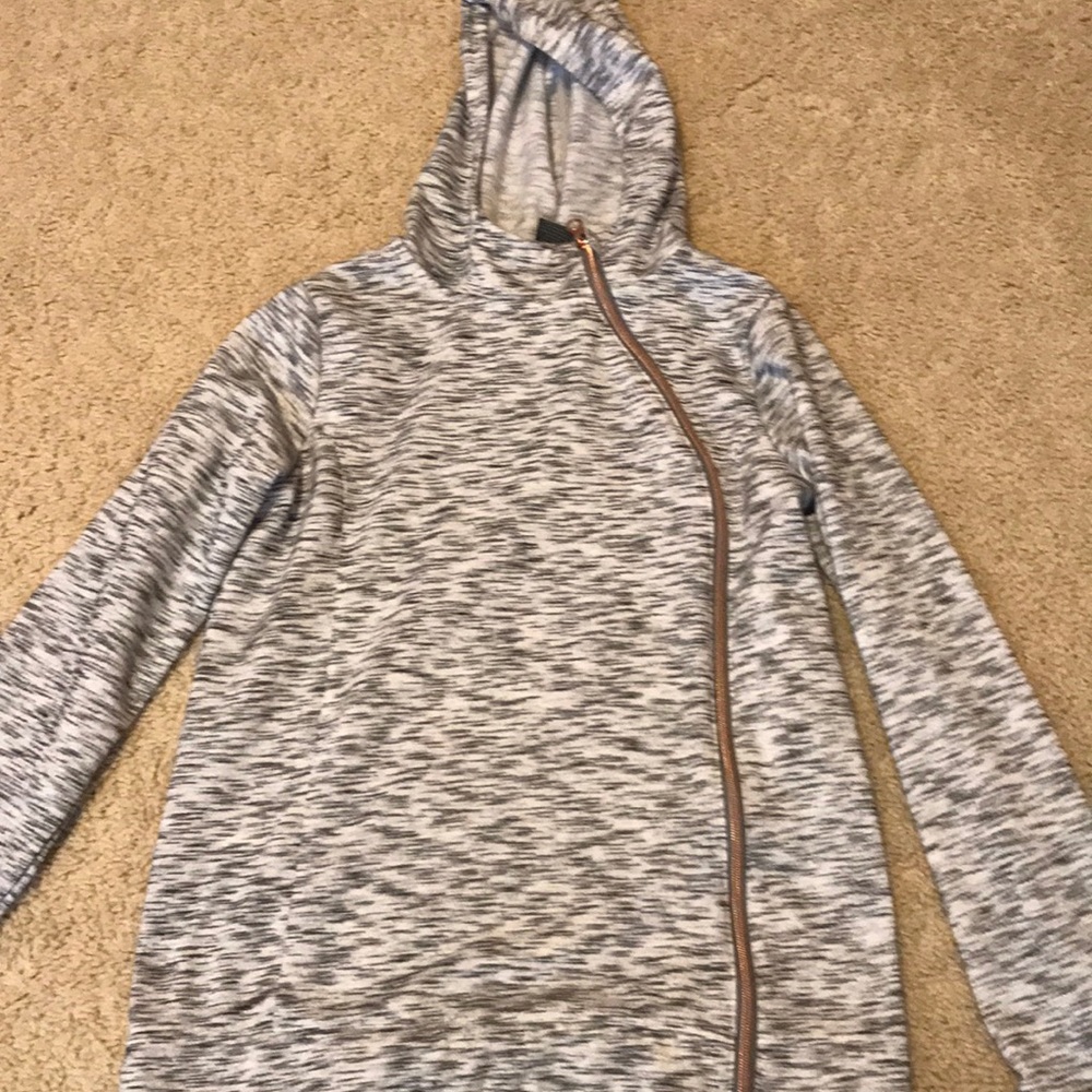 Girls Zip-up Heather Hoodie